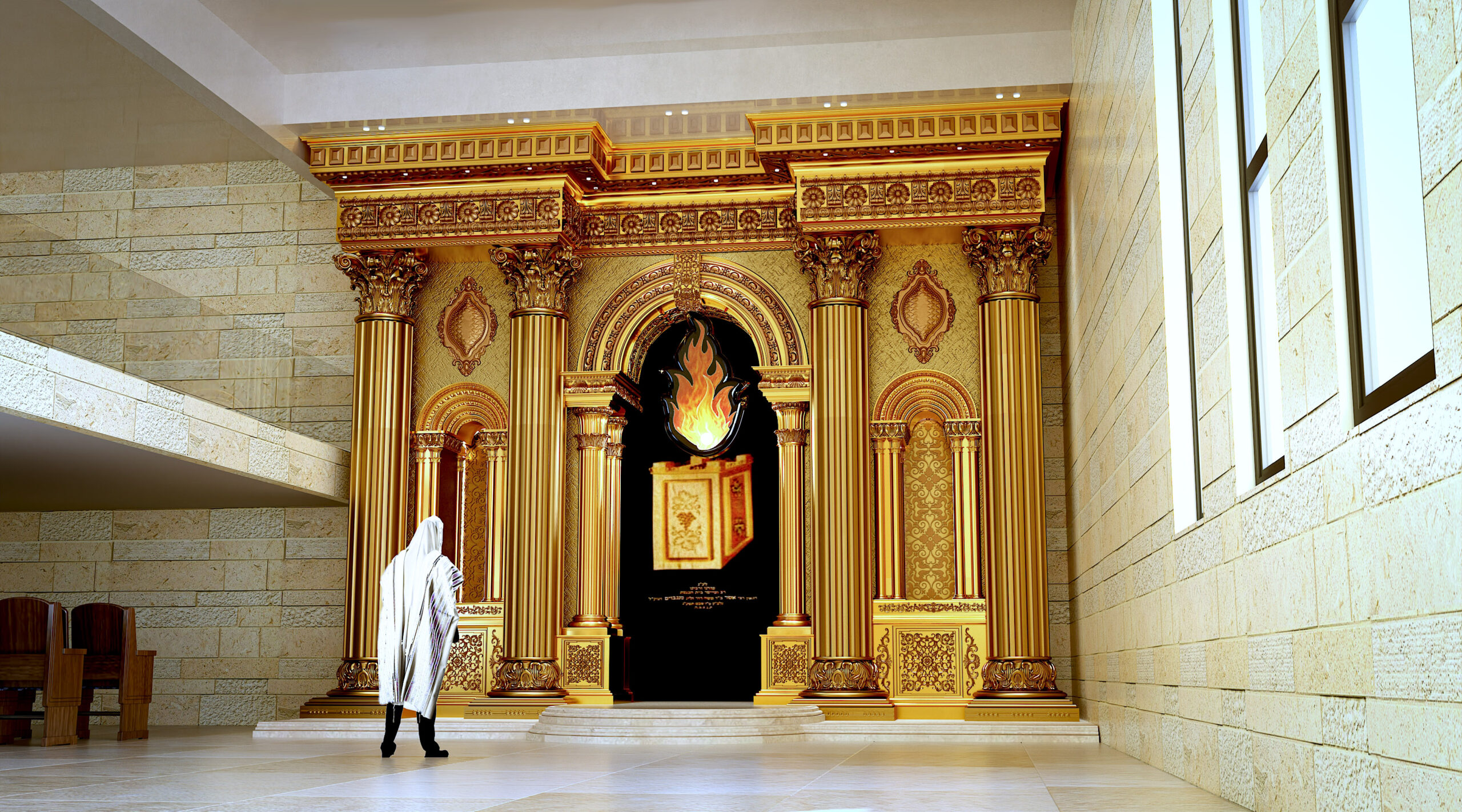 ארון קודש זהב